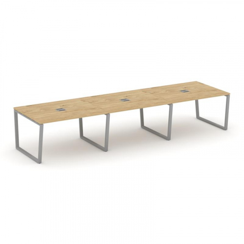 Style Project Стол переговорный SN-6T2.SPRG-052 Акация Лорка/Металл Антрацит/Заглушка Металл Антраци фото 2