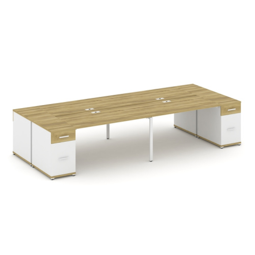 Бенч-система на 4 места с 2 опорными тумбами Concept CN.DRS-431 фото 11