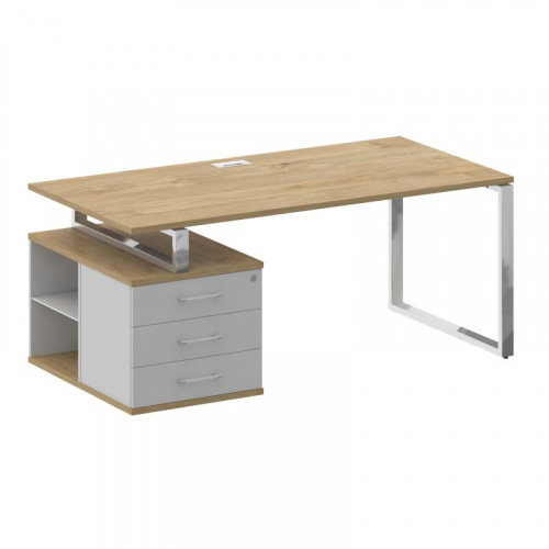 Стол руководителя с опорной тумбой Shift SK.SRT-180 (L) фото 2