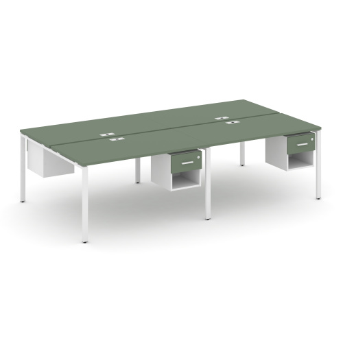 Бенч-система на 4 места с подвесными тумбами Concept CN.DRS-140 фото 5