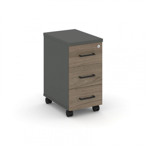 Style Project Тумба мобильная з/с ЛХДФ SN.TM-004 Акация Лорка/Черный Ручки 320*460*611 фото 12