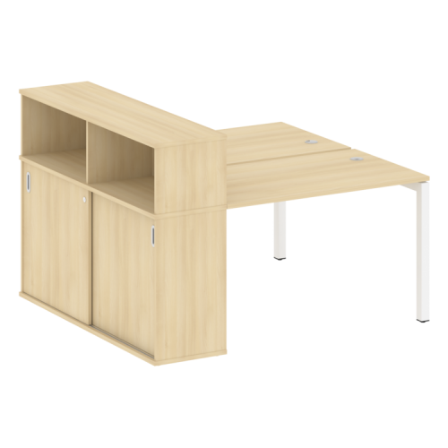 Бенч-система с шкафом-купе на П-обр. м/к Metal System Quattro 50БП.РС-СШК-2.2 фото 15