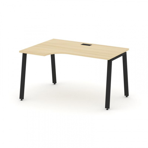 Style Project Стол рабочий эргоном. SN-6A.SPA-001(L) Антрацит/Металл Белый 1380*600/980*750 фото 13