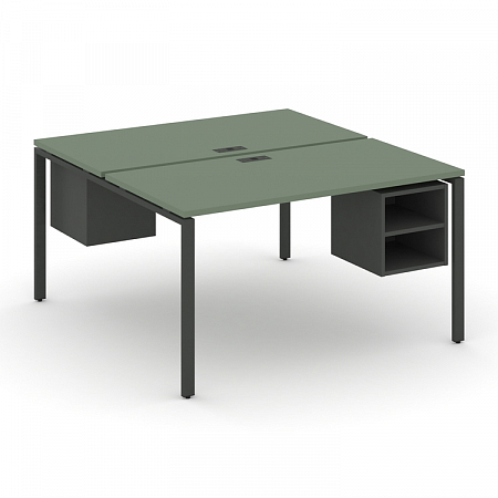 Бенч-система на 2 места с подвесными тумбами Concept CN.DRS-106