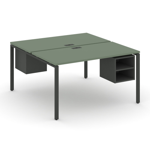 Бенч-система на 2 места с подвесными тумбами Concept CN.DRS-105