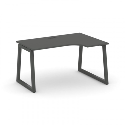 Style Project Стол рабочий эргоном. SN-5T1.SPA-021(R) Акация Лорка/Металл Антрацит/Заглушка Пластик фото 27