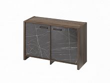 Тумба двухсекционная FB-12-02.G. Орех Пацифик Табак/Камень Пьетра Гриджиа черный