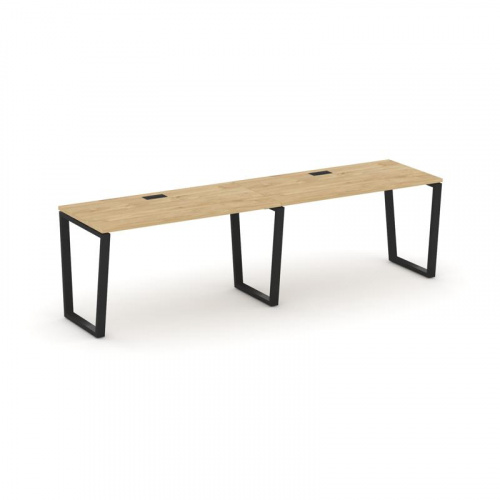 Style Project Рабочая станция 1 сторон. SN-6T2.ORS-012 Акация Лорка/Металл Антрацит/Заглушка Пластик