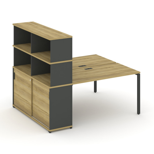 Бенч-система с опорным шкафом-купе с надставкой Concept CN.DRS-244 фото 4