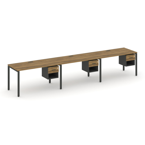 Бенч-система на 3 места с подвесными тумбами Concept CN.ORS-137