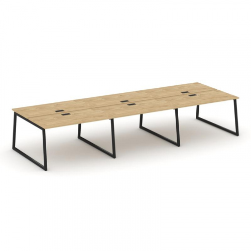 Style Project Рабочая станция 2-х сторон. SN-4T1.DRS-071 Акация Лорка/Металл Антрацит/Заглушка Пласт