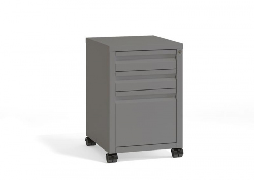 Riva Metal Тумба мобильная металлическая (центральный замок) RM.TM-21.1 Металл Мокко 440*494*658 фото 3