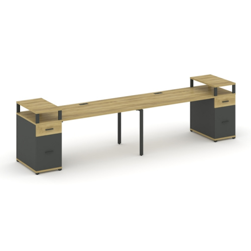 Бенч-система на 2 места с 2 опорными тумбами Concept CN.ORS-432 фото 4