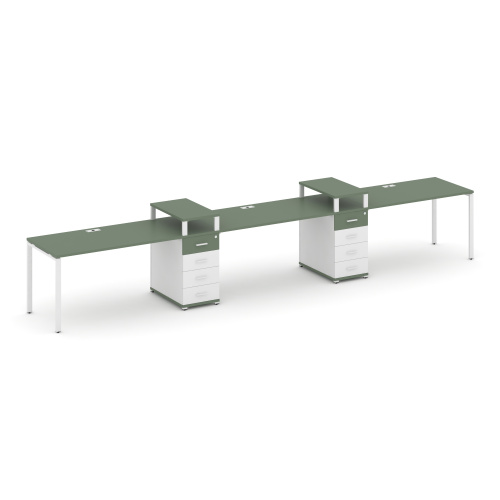 Бенч-система на 3 места с 2 опорными тумбами Concept CN.ORS-452 фото 5