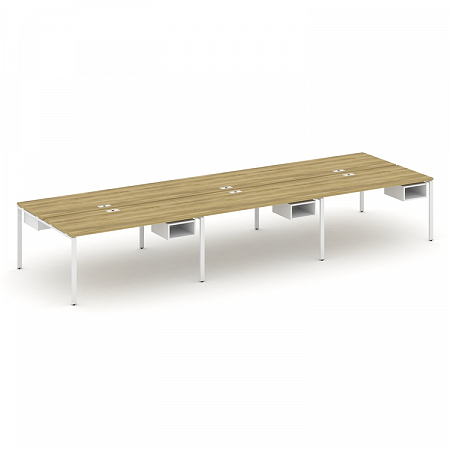 Бенч-система на 6 мест с подвесными тумбами Concept CN.DRS-144