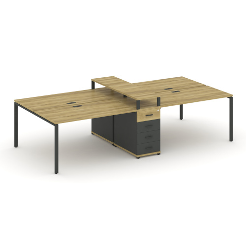 Бенч-система на 4 места с 1 опорной тумбой Concept CN.DRS-433 фото 4