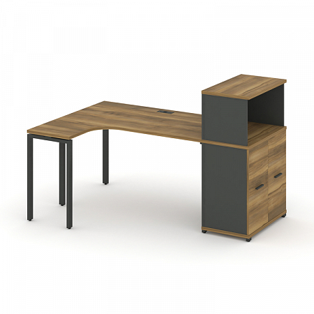 Стол эргономичный с опорным распашным шкафом Concept CN.SA-213(L)