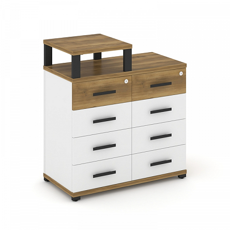 Тумба приставная c 8 ящиками и надставкой Concept CN.TSP-014 B