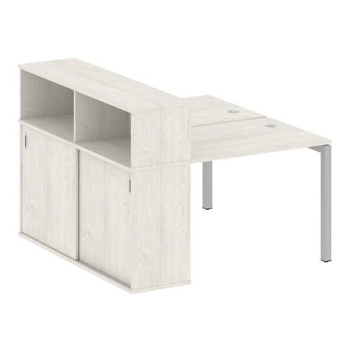 Бенч-система с шкафом-купе на П-обр. м/к Metal System Quattro 50БП.РС-СШК-2.1 фото 8