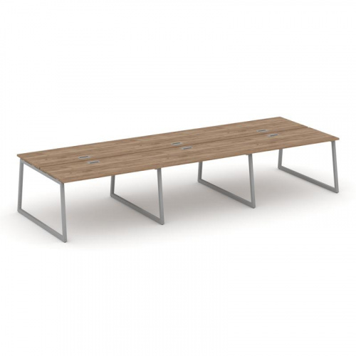 Style Project Рабочая станция 2-х сторон. SN-4T1.DRS-071 Акация Лорка/Металл Антрацит/Заглушка Пласт фото 15