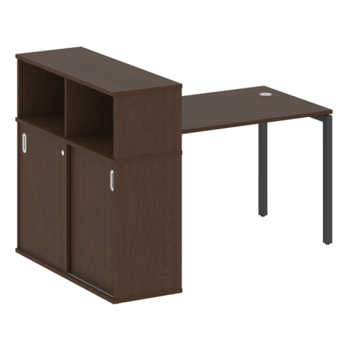 Стол офисный с шкафом-купе на П-обр. м/к Metal System Quattro 40БП.РС-СШК-3.2 фото 9 Стол офисный с шкафом-купе на П-обр. м/к Metal System Quattro 40БП.РС-СШК-3.2 фото 9