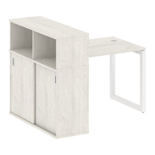 Стол офисный с шкафом-купе на О-обр. м/к Metal System Quattro 50БО.РС-СШК-3.1 фото 9 Стол офисный с шкафом-купе на О-обр. м/к Metal System Quattro 50БО.РС-СШК-3.1 фото 9