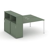 Бенч-система с опорным шкафом-купе с надставкой Concept CN.DRS-240