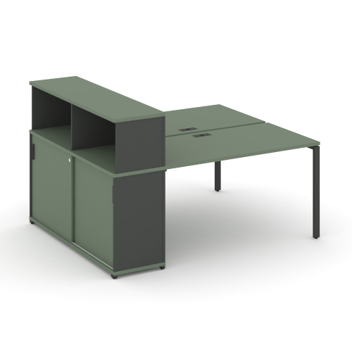 Бенч-система с опорным шкафом-купе с надставкой Concept CN.DRS-237 фото 2