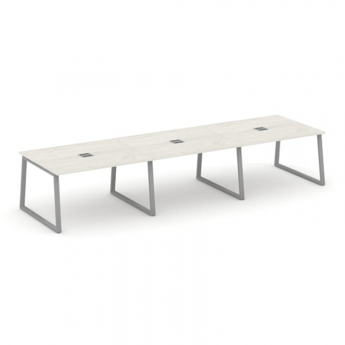 Style Project Стол переговорный SN-6T1.SPRG-052 Акация Лорка/Металл Антрацит/Заглушка Металл Антраци фото 13