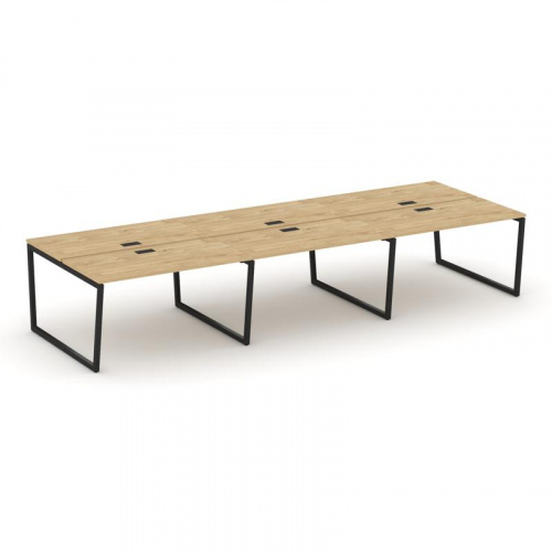 Style Project Рабочая станция 2-х сторон. SN-4T2.DRS-084 Акация Лорка/Металл Антрацит/Заглушка Пласт