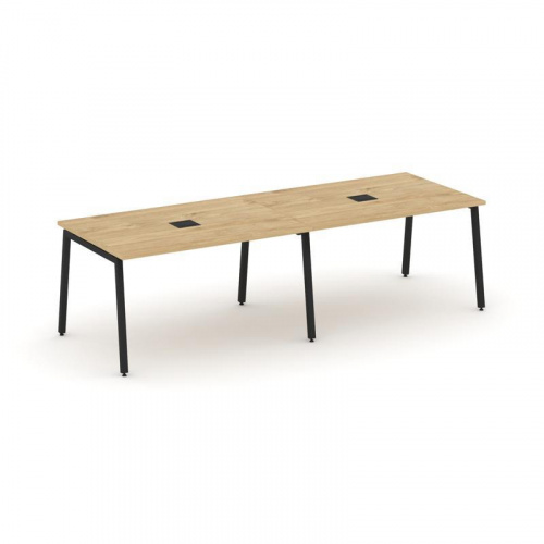 Style Project Стол переговорный SN-4A.SPRG-012 Дуб Наварра/Металл Белый 2360*980*750 фото 9 Style Project Стол переговорный SN-4A.SPRG-012 Дуб Наварра/Металл Белый 2360*980*750 фото 9