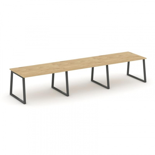 Style Project Стол переговорный SN-6T1.SPRG-021.3 Акация Лорка/Металл Антрацит 2940*980*750 фото 9