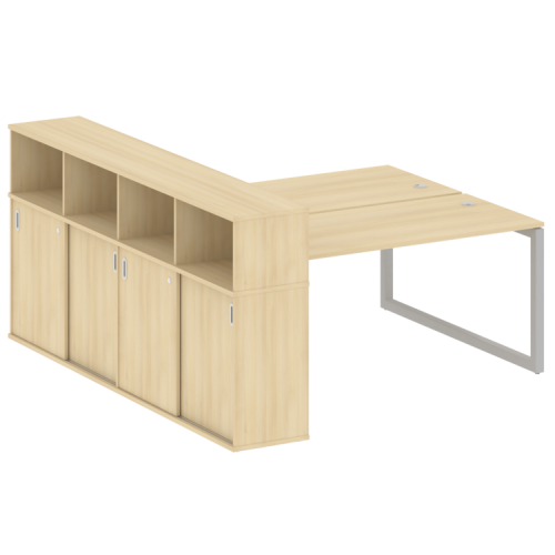 Бенч-система с шкафом-купе на О-обр. м/к Metal System Quattro 50БО.РС-СШК-4.4 фото 5