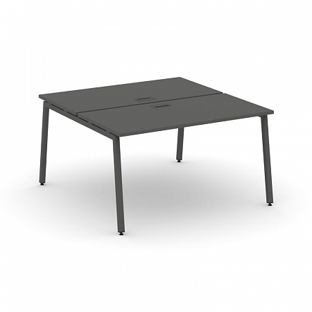 Style Project Рабочая станция 2-х сторон. SN-4A.DRS-003 Антрацит/Металл Антрацит 1380*1232*750