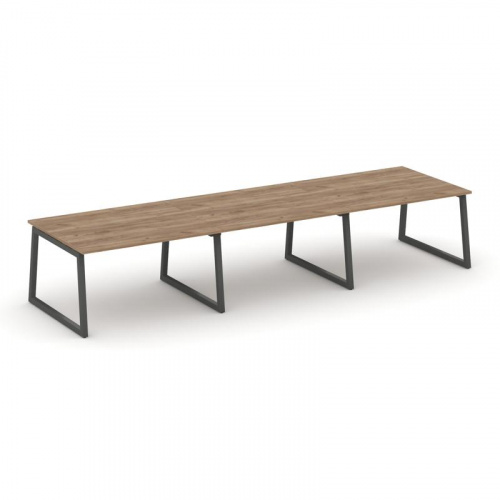 Style Project Стол переговорный SN-5T1.SPRG-052.3 Акация Лорка/Металл Антрацит 3540*1180*750 фото 23