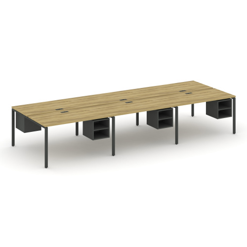 Бенч-система на 6 мест с подвесными тумбами Concept CN.DRS-145 фото 4