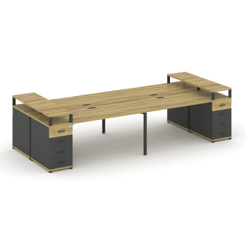 Бенч-система на 4 места с 2 опорными тумбами Concept CN.DRS-442 фото 4