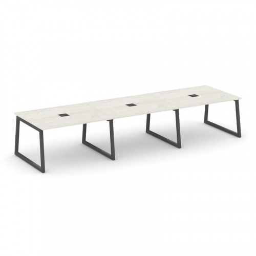 Style Project Стол переговорный SN-5T1.SPRG-054 Акация Лорка/Металл Антрацит/Заглушка Металл Антраци фото 24