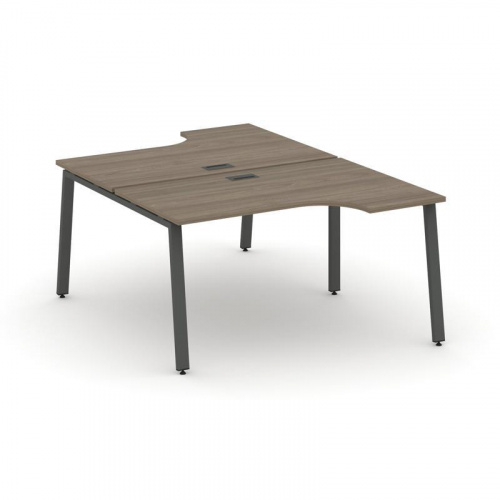 Style Project Рабочая станция эргоном. SN-6A.DRPA-022 Дуб Табак/Металл Белый 1580*1632/1992*750 фото 24