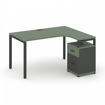 Стол эргономичный с опорной тумбой Concept CN.SA-308(R)