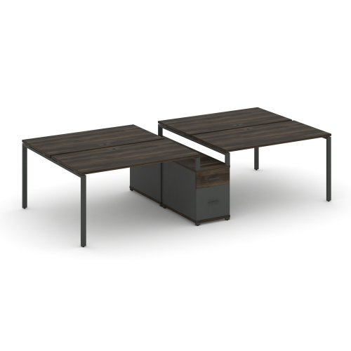 Бенч-система на 4 места с опорной тумбой Concept CN.DRS-313 фото 3