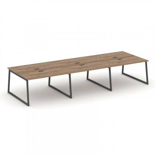 Style Project Рабочая станция 2-х сторон. SN-4T1.DRS-071 Акация Лорка/Металл Антрацит/Заглушка Пласт фото 10