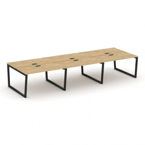 Style Project Рабочая станция 2-х сторон. SN-5T2.DRS-082 Акация Лорка/Металл Антрацит/Заглушка Пласт