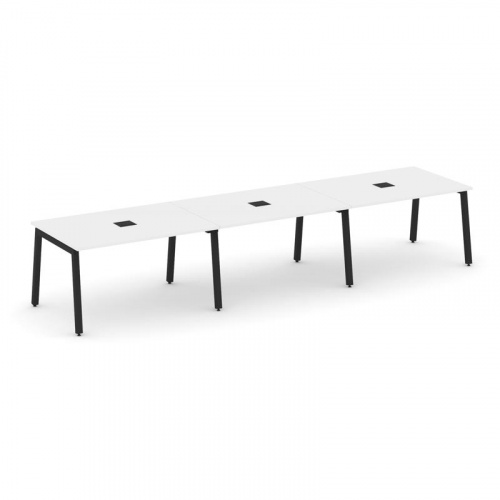 Style Project Стол переговорный SN-5A.SPRG-022 Дуб Наварра/Металл Белый 3540*980*750 фото 3 Style Project Стол переговорный SN-5A.SPRG-022 Дуб Наварра/Металл Белый 3540*980*750 фото 3