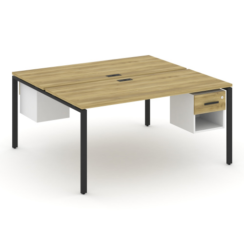 Бенч-система на 2 места с подвесными тумбами Concept CN.DRS-120 фото 6