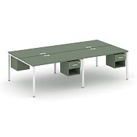 Бенч-система на 4 места с подвесными тумбами Concept CN.DRS-137