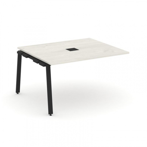 Style Project Проходной наб. элем. перег. стола SN-6A.NSPRG-033 Дуб Наварра/Металл Белый 1380*1180*7