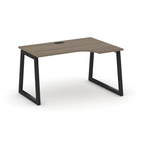 Style Project Стол рабочий эргоном. SN-5T1.SPA-021(R) Акация Лорка/Металл Антрацит/Заглушка Пластик фото 8