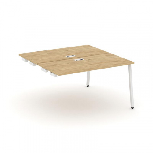 Style Project Стол-приставка к опор. элем. SN-4A.DPRS-004 Дуб Табак/Металл Белый 1580*1232*750 фото 16