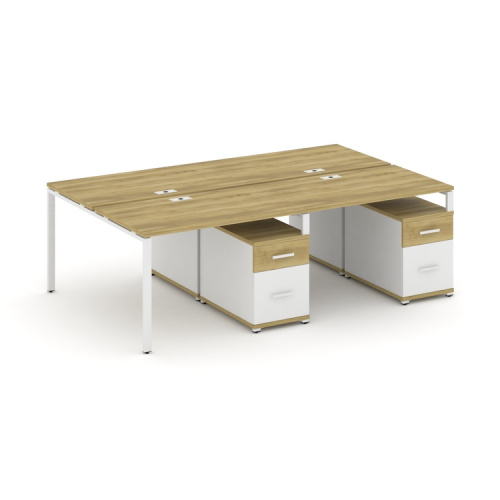 Бенч-система на 4 места с 2 опорными тумбами Concept CN.DRS-322 фото 11